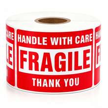Fragile Stickers, Red Handle With Care Warning Labels, Used For Packages, Boxes, Moving, Shipping And Delivery Transport Labels - Multi-color - View 10