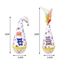 Wobble Cat Toy Self-Entertainment Boredom Buster Energy-Consuming Feather Teaser Wand Cat Toy Ball Pet Supplies - View 6