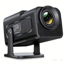 This Mini Ultra HD Projector Is Equipped With Android 11.0 System, Supports Dual-Band Wi-Fi 6 And BT5.2, Has A Brightness Of 233 Lumens, Native Resolution Of 720P, And Supports 4K, 180-Degree Rotation. ° Height Adjustable, Perfect For Camping, Office, Gaming, Home Theater And Other Uses. - Black - View 2