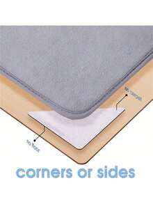 4/8/12/16/24pcs Double-Sided Non-Slip Carpet Grippers, Washable Small Triangle Carpet Gripper Tape, Suitable For Hardwood Floors And Tiles - Black - View 7