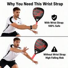 Tali Pergelangan Tangan Raket Padel yang Dapat Diatur, Tali Pergelangan Tangan Raket Bulls Anti Fly Out Lanyard - MultiWarna - View 8