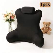 Bantal Sandaran Punggung Busa Memori, Cocok untuk Membaca di Tempat Tidur, Desain Ergonomis, Bantal Kursi Penopang Punggung Tinggi, Bantal Sandaran Punggung dan Pinggang dengan Sandaran Lengan, Bantal Kursi Sandaran Punggung Tempat Tidur, Kursi Santai, Cocok untuk Bermain Game, Membaca, Bermain Ponsel, Bekerja dan Bersantai, Hadiah Halloween, Natal - A - View 12