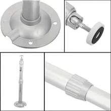 Wall Mount Camera Bracket, Extendable 20-40cm, Aluminum Alloy Material, 360 Degree Rotation, Suitable For Outdoor Security Systems, Silver Finish, Adjustable Length - View 2