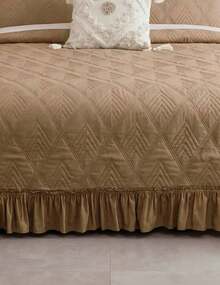 Refresh Your Home With Neo Smooth Quilts: Style, Comfort, And Color For Your Bedroom - CARAMEL - View 3