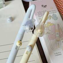 Back To School Cute Rotating Bird Pendant Gel Pen Set, Japanese Cartoon Decorative Retractable Gel Pens, Student Writing Stationery Supplies - Shy Little Bird - View 5