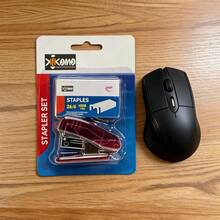 Stapler & Staples - Red - View 3