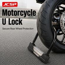 JCSP Gembok U untuk Sepeda Motor/Sepeda, Batang Gembok Tebal, Anti Pencurian dan Anti Potong, Gembok U Sepeda Motor Berkekuatan Tinggi, Dilengkapi dengan Dua Kunci, Gembok Sepeda/Sepeda Motor - MultiWarna - View 2