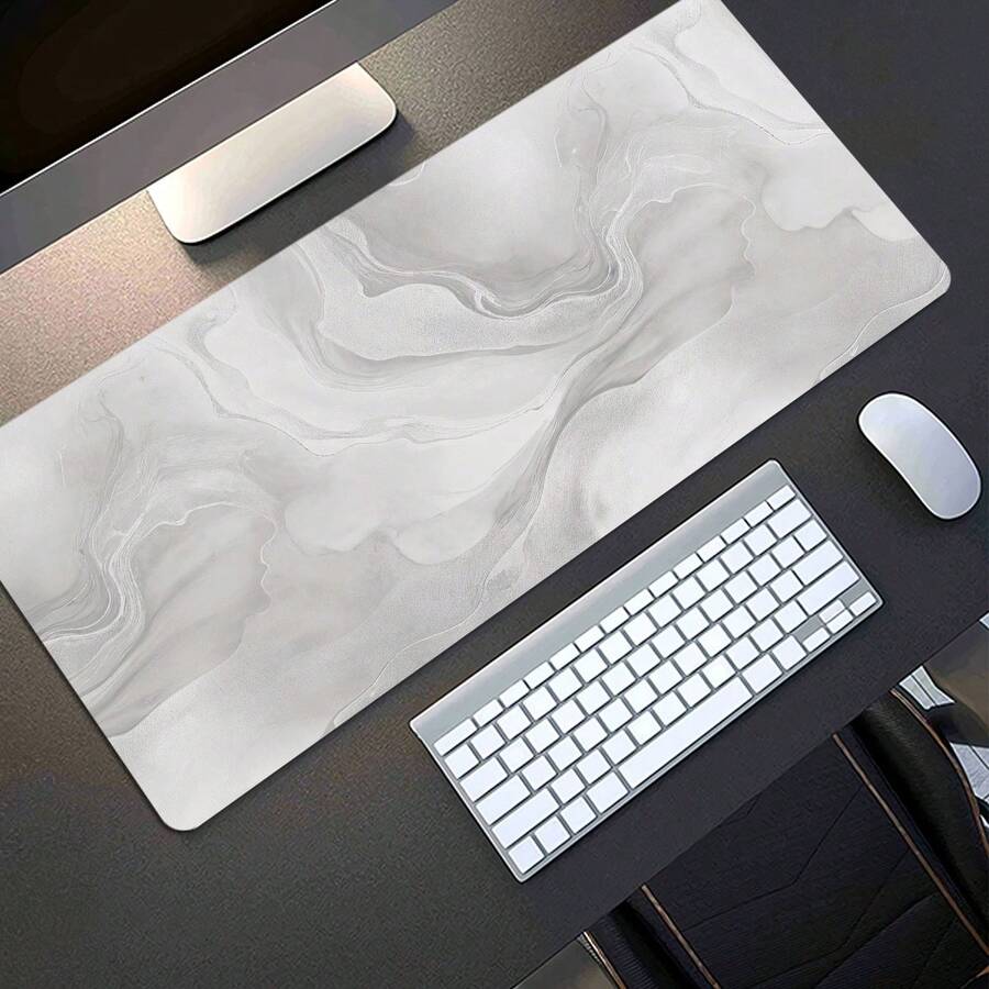 Extended Gaming Mouse Pad / Desk Mat (White) - Mouse Pad - View 1