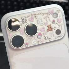 3pcs Creative Bowknot Cake Heart Pattern Lens Decoration Stickers, Suitable For 17 Pro /MAX Phone Lens Film And Phone Case [Product Only Suitable For People Over 14 Years Old] - Multicolor - View 4