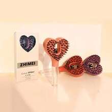 2pcs/Styling Comb - 2-In-1 Spray Comb With Water Tank, For Moisturizing And Exfoliating, Fine Mist Spray Design With Curling Styling Roller Comb, Hair Styling Round Barrel Curling Roller Aluminum Tube Comb Bangs Hair Styling Tool - Multicolor - View 4
