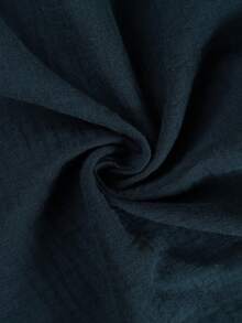 Jaket Ringan Wanita Ukuran Besar dengan Tudung dan Tali Serut, Jaket Ukuran Besar Longgar dengan Kantong, Cocok untuk Musim Gugur/Dingin - Navy Blue - View 6