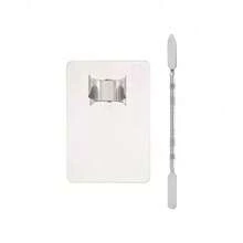 Stainless Steel Foundation Makeup Palette With Mixing Stick, Mini Ring Makeup Palette Beauty Tool Set - White - View 6