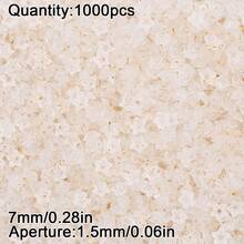 1000pcs 7mm Dual-Color Acrylic Flower Beads, Handmade DIY Jewelry Making Bracelet Necklace Pendant Accessories Semi-Finished Materials - Acrylic Flower Beads - View 10