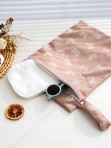 3pcs/Set Tas Popok Kain Basah Kering Dapat Digunakan Kembali untuk Perjalanan, Pantai, Kolam Renang, Perlengkapan Bayi, Yoga, dan Olahraga, untuk Pakaian Renang atau Pakaian Basah - MultiWarna - View 8