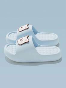 Summer New Cartoon West Highland Terrier Puppy Patch Design Fun Outdoor Slippers Home Indoor Fashion Printed Design Women's House Slippers - Baby Blue - View 6