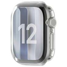 Full Coverage Electroplated TPU Watch Protective Case For Apple Watch Series 12 43mm / 47mm - Clear - View 2