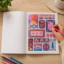 Adult Mindfulness Coloring Book, 64 Pages With 32 Creative Zen Doodle And Doodle Pattern Designs, 28.5 X 21cm Large Size Single-Sided Coloring Pages, Suitable For Relaxation, Focus, Creative Art Activities And Gifts - A - View 5