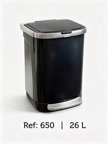 Stainless Steel Pedal Trash Can, Soft Close Odor-Proof Lid, Detachable Inner Bucket, Slim Rustproof Waste Bin For Kitchen Bathroom Office Apartment, Perfect For Families & Urban Home Users - Multicolor - View 13