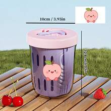 Portable Plastic Salad Cup,Reusable Fruit Storage Container With Spoon & Handle,Leak-Proof Oats Containe,Salad Shaker,Suitable For Students And Adults To Use In Schools, Offices, Travel, Picnics - Multicolor - View 17