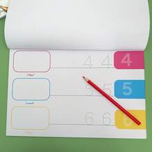 Lachilly Children's Arabic Sticker Writing Coloring Practice Books, Letters Numbers Handwriting Workbook For Preschool Kindergarten, Interactive Learning Toys For Teachers And Students, Arabic Language Learning Materials For Kids - Multicolor - View 9