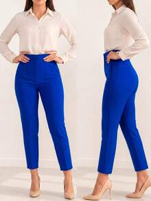 Women Pants - Blue - View 2