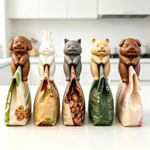 3D Animal Farm Leg-Hugging Food Bag Clips, Moisture-Proof Sealing Clips, Multi-Functional Refrigerator Decorative Magnets, Reusable Fresh-Keeping Clips, Home Kitchen Fresh-Keeping Tools, Daily Kitchen Supplies And Cute Small Gifts (Random Style) - View 7