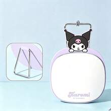 Miniso Sanrio IP Mini Metal Table Mirror, Cartoon Compact Dressing Mirror, Portable For Touch‑Up Makeup, Desktop Ornament For Dorm, Exquisite Metal Frame (1 PC) - Multicolor - View 5