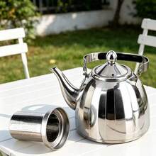 Stainless Steel Handle Kettle, Multifunctional With Filter, Thickened Body, Suitable For Hotel, Restaurant, Home And Outdoor Use, Perfect For Brewing Tea, Compatible With Induction Cooktop - Multicolor - View 9