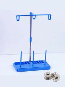Soporte para 3 rollos de hilo de máquina de coser - Adecuado para bordado en el hogar, soporte de almacenamiento de costura desmontable, soporte dedicado para hilo de máquina de coser, adecuado para el hogar y el estudio de costura artesanal - Multicolor - Ver 17