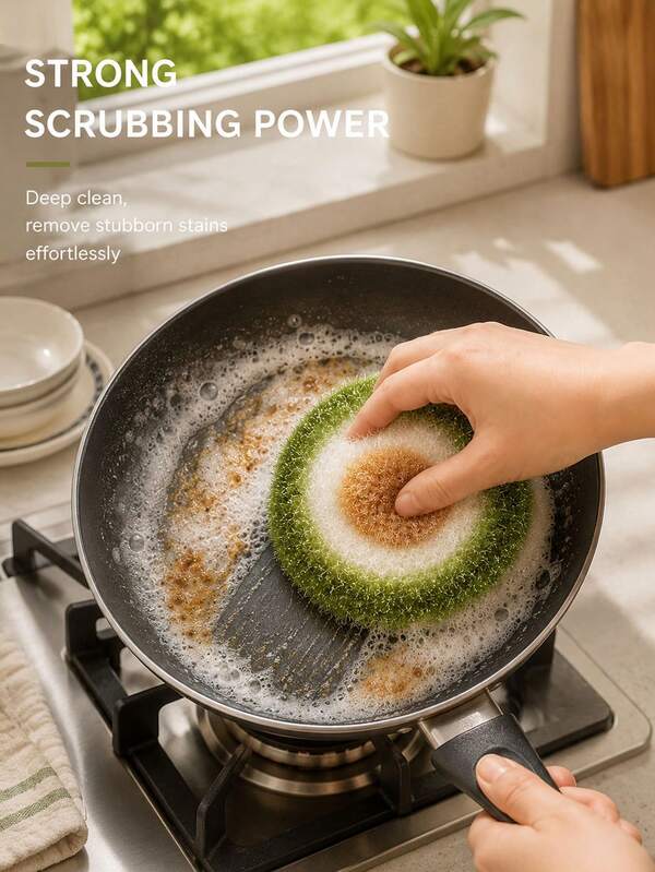1PC Multi-Functional Dishcloth, Powerful Cleaning Sprayer, Suitable For The Kitchen, Won't Scratch, Reusable, Suitable For Pots, Pans, Sinks, And Cookware, Powerful Degreasing And Cleaning Tool