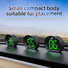 YNF Speedometer Digital HUD Mobil Pintar, GPS+Chip Ganda Beidou, Dapat Beralih KMH/MPH, Proyeksi Kaca Depan, Alarm Kecepatan Berlebih, Plug and Play Bertenaga USB, Otomatis Hidup/Mati, Universal untuk Mobil, Truk, Bus, Sepeda Motor - X3 - View 3