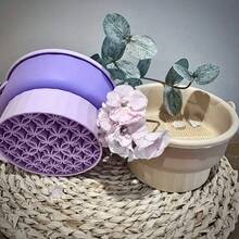 Pembersih Kuas Makeup 100ml + Kotak Penyimpanan 3-in-1, Alat Pengering, Bantalan Pembersih Kuas Makeup & Puff, Set Alat Pembersih Makeup Kapasitas Besar - set 2 potong - View 9