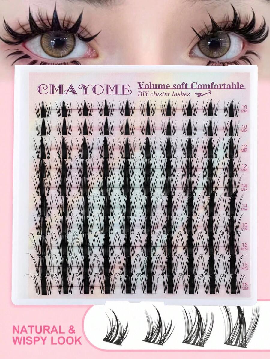 100pcs Fluffy Single Lash Extensions, D Curl, Voluminous & Long, 10-18mm Length, Suitable For DIY Eyelash Extensions, Beginners Can Easily Create Perfect Lashes At Home, Ideal Gift For Women And Girls - D - View 1