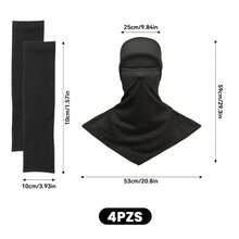 Men Masks & Visor Hat - Black and White - View 3