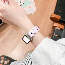 Multifunctional Daily Watch Band, Fashionable Versatile Creative Star Grid Silicone Watch Band Design, Compatible With Huawei 11pro/11/10/9/8 Series Watch Band, Quick Release Buckle Design, Supports NFC Version Sharing, Smart Fashion Couple Watch - Multicolor - View 7
