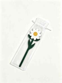 Artificial Leather Floral Bookmarks, Soft Flower Page Markers, Daisy, Tulip, Rose, Sunflower Patterns, Decorative Planner Accessories, Perfect Gift For Book Lovers, Writers, Students, Office Workers, Women, Cute Room Decor And Reading Gift - Multicolor - View 12