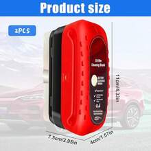2PCS Automotive Oil Film Cleaning Brush, Glass Coating for Windshield, Glass Cleaning Board, para Limpiar Manchas de Cristal, Apto para Lunas de Coche, Espejos, Improves Clarity and Visibility - 2 - Ver 4