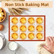 Heart Pattern Silicone Baking Mat, Non-Stick Oven Silicone Pastry Mat, Reusable High Temperature Resistant Macaron Baking Tray Mat, Non-Slip Baking Countertop Mat, Suitable For Cookies, Brownies, Pizza, Roasted Potatoes, French Fries And Various Pastry Making - View 9