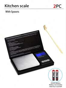 1PC 200g High Precision Pocket Digital Scale, LCD Display, Multi-Unit Convert, For Jewelry Gold Tea Powder, Electronic Scale AAA Batteries Not Included - Multicolor - View 12