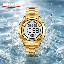 Skmei 2701 High Quality Western Men Digital Watch Original Stainless Steel Band Multi Function Chrono Sports Wrist Watch - one-size - View 11