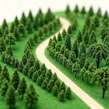 50 piezas de árboles en miniatura realistas para paisaje de tren a escala, árboles de arbustos de 2-6cm/0.79-2.36in, árboles de modelo 3D, mini árboles, adecuados para manualidades DIY, modelos arquitectónicos, modelos de árboles artificiales para juegos de , decoración del hogar - Multicolor - Ver 6