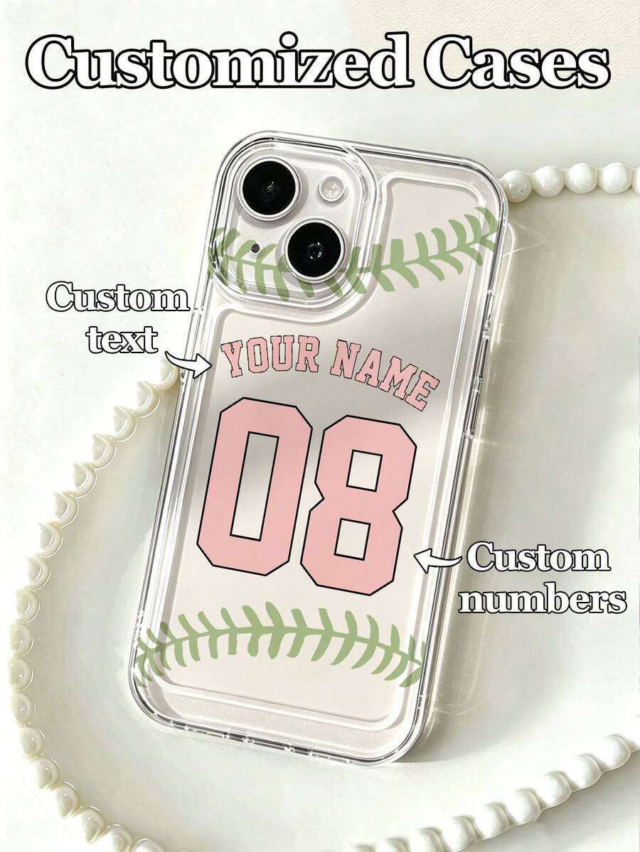 1个可定制棒球主题透明手机壳,兼容 16 Pro Max/15/17/13/12 Mini/11/XS Max/6/7/8 Plus,采用TPU材质,是棒球迷的最佳礼物。 - 無色 - 查看 1