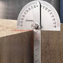 1pc Stainless Steel Angle Ruler, 180 Degree Protractor 140mm Angle Ruler 0-180° Semi-Circle, Suitable For Architects, Surveyors And Engineers - Lightweight And Easy To Use, Architectural Drawing - View 6