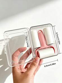1 Set Hair Remover (Includes 3 Replacement Rollers), Fast And Efficient Hair Removal, Strong Adhesion, Effectively Removes Pet Hair, Reusable Handle, Can Remove Lint, Debris And Stains From Furniture And Carpets, Multiple Colors Available - A - View 4
