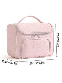 Myriad Stars Print Large Capacity Travel Toiletry Bag, Durable Oxford Cloth Multi-Function Storage Bag With Handle And Hook, Portable Multi-Purpose, Detachable Compartment Partition, Suitable For Cosmetics, Skincare, Camera Bag, Digital Storage, Medicine Storage Box - Multi-compartment - Hook Style - View 10