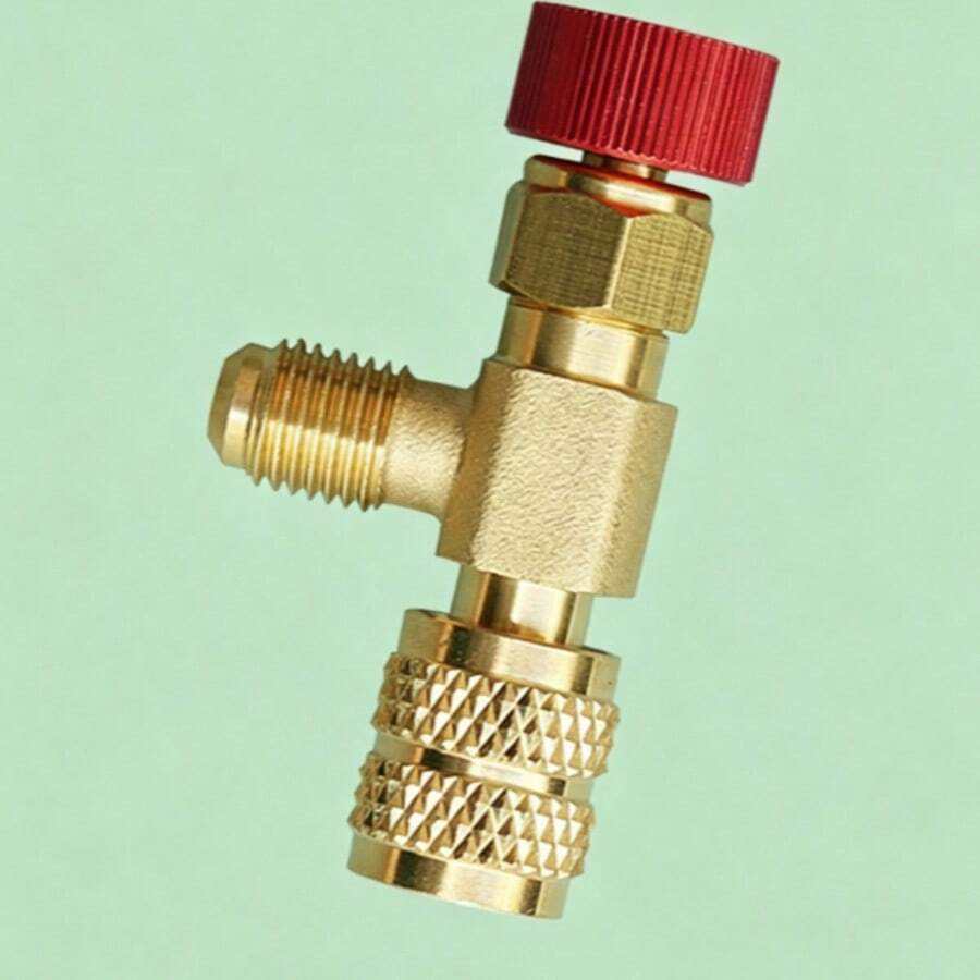 Refrigerant Charging Hose With Flow Control Valve, 1/4‑Inch To 5/16‑Inch Adapter For R410A Air Conditioning System - A - View 1