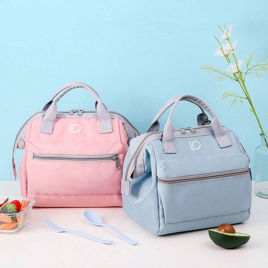 Large Capacity Aluminum Foil Insulated Cooler Bag, Fashionable Mom's Breast Milk Storage Bag, Outdoor Lunch Box Bag, Multi-Functional Bag - 16 - View 1