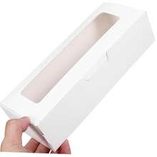 10/30 piezas Cajas de papel plegables con ventana transparente, cajas de regalo rectangulares, cajas de exhibición con tapa abatible, cajas de almacenamiento, DIY, fiesta, cumpleaños, vacaciones, boda, suministros de exhibición y embalaje para la fabricación de joyas - como se muestra - Ver 3