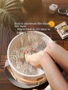 12pcs Colorful Heart-Shaped Bubble Bath Foot Soak Balls And Collapsible Foot Soak Bucket - View 11