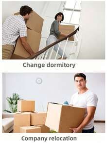 58L Large‑Capacity Moving Carton, Reinforced Hard Cardboard, Dimensions: 46*35.5*36cm, Stable And Durable For Storage And Moving. - Multiple Specifications - View 5